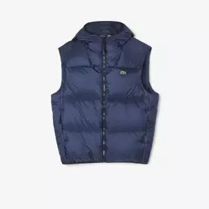라코스테 남성 덕다운 베스트 립스탑 네이비 FB835852