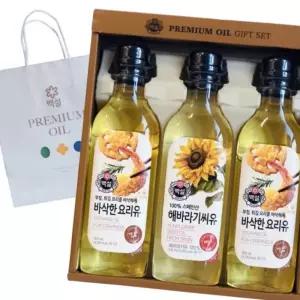 (올핀)백설 식용유 선물세트 5호 해바라기씨유 오일 요리유