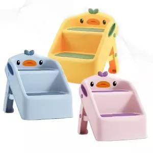 발판 오리 캐릭터 접이식 이단 디딤대 아이 세면대 화장실 보조 스텝