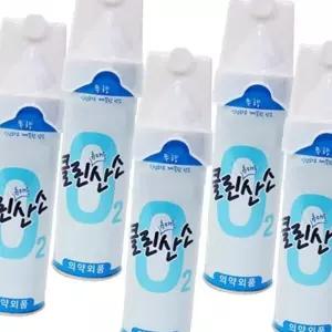 (다올)휴대용 산소 마스크 순수 O2 스프레이 캔 5개
