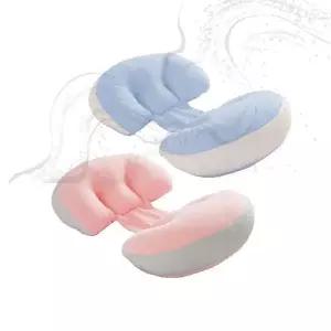 임산부쿠션 태아보호 수유베개 출산준비용품 산모전용 바디필로우 핑크블루 코듀로이 임신베개