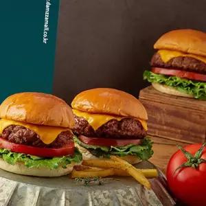 (다올)수제 치즈 햄버거 밀키트 3인분 - 정통 미국식 간편조리 간식