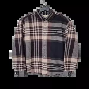 빈폴 정품 남자 춘추동 남성 모직체크긴팔남방티셔츠 슬림95