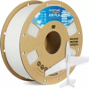 Overture 에어 PLA 필라멘트 프리폼 저밀도 경량 골판지 스풀 0.82kg(1.8파운드) 치수 정확도 +/-