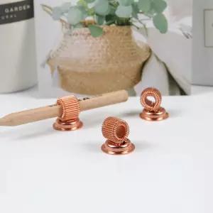 로즈골드 핑크 자석방식 볼펜 연필 고정 홀더 1P 팬시용품