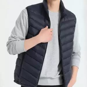 겨울 경량 패딩 조끼 방한 보온 이너 베스트 패딩조끼 패딩 점퍼 누빔 다운 가을 겨울 가벼운 남성 조끼