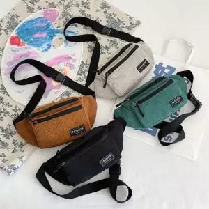 은창코듀로이 투 포켓 버클 숄더백 크로스백 숄더 가방 미니 에코백 가을 겨울 가방 휴가 가방 여성