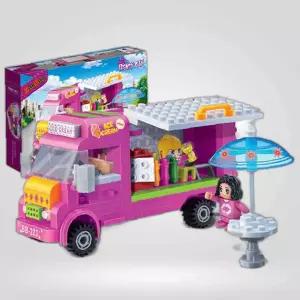 두뇌개발 블럭놀이 아이스크림트럭 어린이장난감 자동차만들기 유아완구 블록조립완구