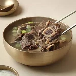 [고양면옥] 실온보관 국내산 소갈비탕 1kg x 2팩, 대용량