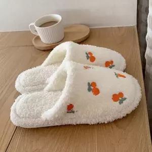 사무실 슬리퍼 겨울 화이트 클래식 거실 실내 집