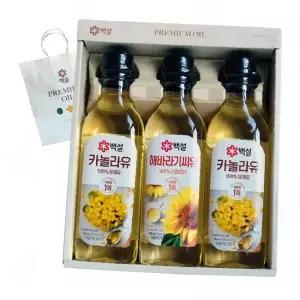 백설 카놀라유 해바라기씨유 유채유 식용유 추석 설 명절 선물용 요리용 식재료 14호
