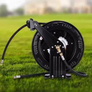 구리스건 자동 호스릴 풀러 강철 세차장 와이어 주입기