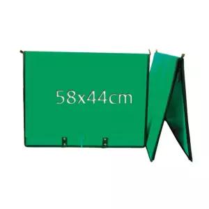 삼각자료판(지퍼용)-초록 58X44cm 찍찍이보드판