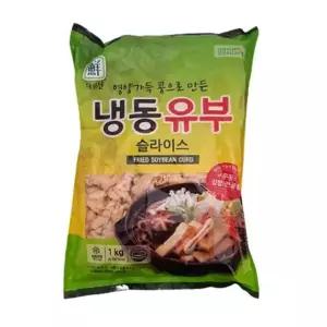 유부초밥 재료 1kg (냉동)대림선냉동유부슬라이스
