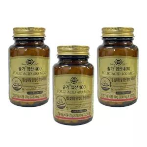 솔가 엽산 400 280mg x 250정 3개 -DL-