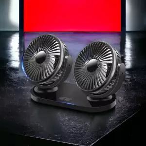 베르 차량용선풍기 Black 용써큘레이터카팬 용선풍기 쿨링 무드등 각도조절 숭풍구거치 시원한 미니 작은