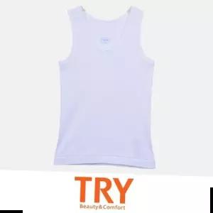 남아속옷 (트라이) 면 100 순면 소재 백색 남아동 런닝