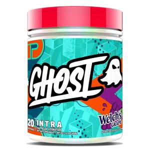 고스트 인트라 운동 파우더, 웰치스 그레이프 - BCAAs &, EAAs, 누트로픽 & 하이드레이션 - 에센셜 및 가지 사슬 아미노산이 근육 회복과 집중을 지원합니다 - 운동 전후 파우더