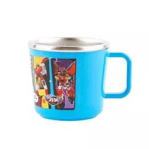 헬로카봇15 논슬립 스텐컵 220ml 스텐 유아 물컵 아동 양수 빨대 이유식기