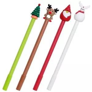 루돌프 중성펜 18개판촉물 필기도구 필기류 크리스마스 귀여운 중성 캐릭터 필기구 단체선물