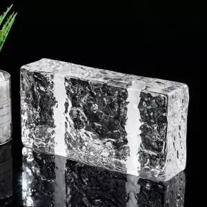 크리스탈 벽돌 곡선 유리 칸막이 아크릴 가벽 반투명