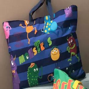 낮잠 이불가방 공룡네이비 정리 수납이불가방 케이스 가정용품 보관파우치 보관팩 수납백 파우치 대형