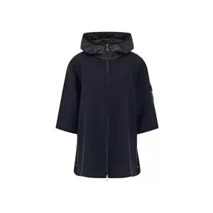 [몽클레어]25FW 로고 패치 울 후드 집업 케이프 네이비 3G000 02 M7148 P77