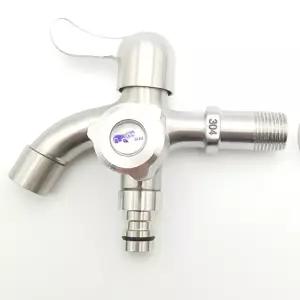 세탁기 수도꼭지 밸브 베란다 스텐 P연결 디스펜서 다용도 세탁