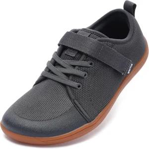 휘틴 리틀/빅 키드 맨발 신발 남아/여아 레이스업 미니멀리스트 스니커즈 와이드 토 박스 자연스러운