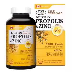 데일리플랜 프로폴리스 앤 아연 300캡슐 X 1개 영양제 캐나다산