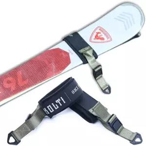 콜티 스키 폴 패스너 스트랩 조절 가능한 캐리어 겨울 장비 운반용 타이 랩