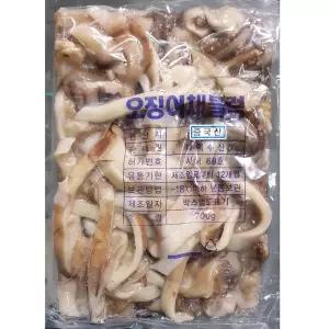오징어채 블럭 700g 가공 블록 냉동 수산물