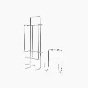 JERDON 다리미 보드 홀더 및 언 캐디 후크 스테인리스 스틸 J525C