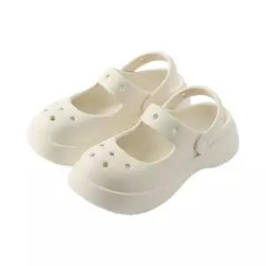 통굽 여름 샌들 (235-240mm 화이트) DK57물놀이신발 펀칭슬리퍼 슬리퍼 아쿠아