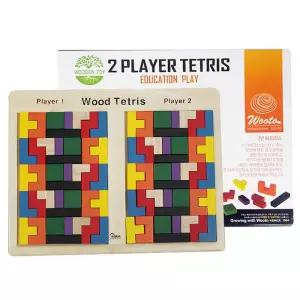 우토 2인용 테트리스 블럭 블록 학습용 교육용 원목