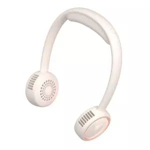 넥밴드 휴대용 선풍기 (크림화이트) 용선풍기 미니