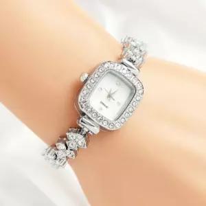 시계 철재 레나 실버 손시계 여자 사각액세서리 패션 여성 메탈트리 여자목 여성목 메탈목 우아한 아날로그