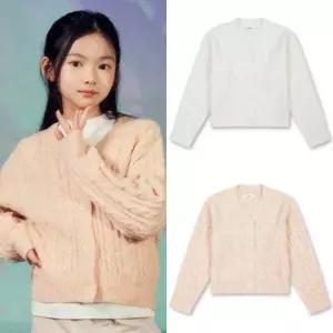 탑텐키즈 25년 FW 여아 울블렌드 케이블 가디건MKG1EC2201