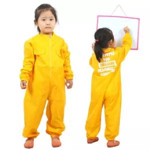 AMAG01(옐로우) 미술가운어린이의상 의류 의상 방수의상 유아의상