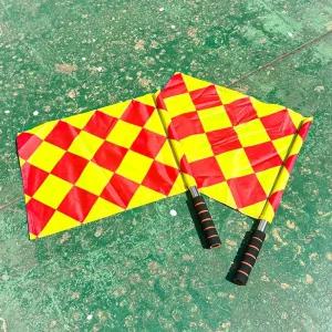 2P 축구경기 심판깃발 선심기 주심 부심 용품심판 족구 조기 학교체육 오프사이드 기발 용깃발