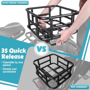 호환 자전거 뒷바구니 화물 랙 대용량 전기 야외 여행 쇼핑용