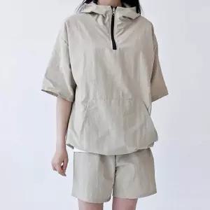 후드 아노락 반팔 반바지 오버핏 운동복 세트 썸머룩여자헬스 트레이닝 여름 여성츄리닝 여성 편한 루즈