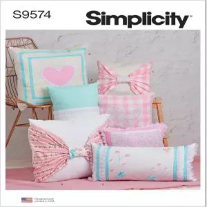 심플리티 SS9574OS 베개 재봉 패턴 키트 코드 S9574 12인치 x 22인치 14인치 및 20인치 베개용