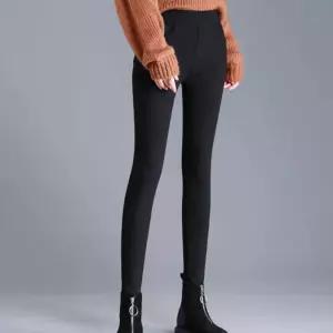 슬림핏 베이직 기모 밴딩 바지 여성 겨울 데일리 스키니 데님 여성청 스판 캐주얼 리진 패션청