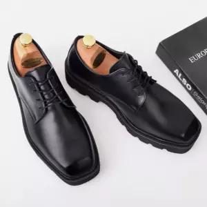 슬립온 방한 정장 남성 수제화 5cm굽 키높이 QZy3+5okQ