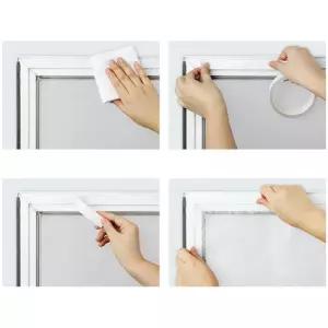 유리창 환기구 1.5M 잘라붙이는 접착식 창문 필터 통풍구 거실 방충망 베란다