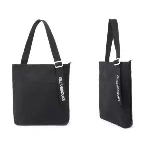 실용적인 앞면포켓 면혼방 에코백 단정한코디 깔끔한디자인 대학생가방 데일리룩