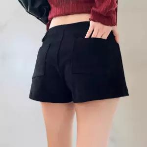 여성용 데일리 코듀로이 스판 숏팬츠