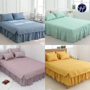 홈홈 사계절 프릴 날개 스커트 침대 매트리스 커버