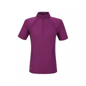 [노스페이스][텍가 99000원] 노스페이스 여성 스테이 쿨 반팔 짚 티 FM1NT7KJ30B-VIO